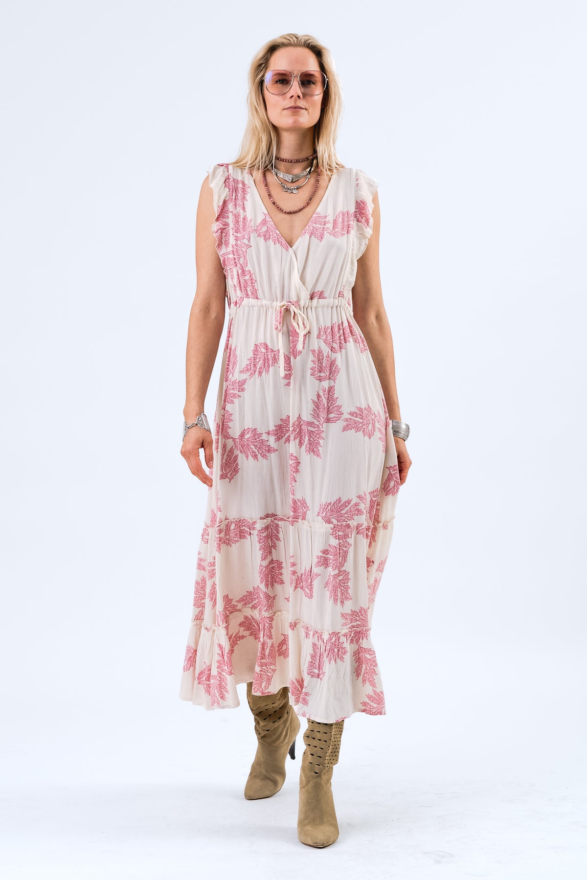 Lollys Laundry SamoLL Midi Kleid Dress Pink