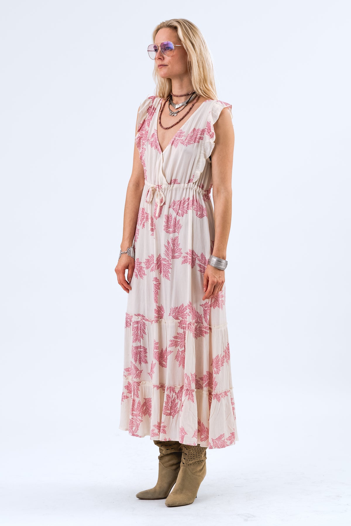 Lollys Laundry SamoLL Midi Kleid Dress Pink