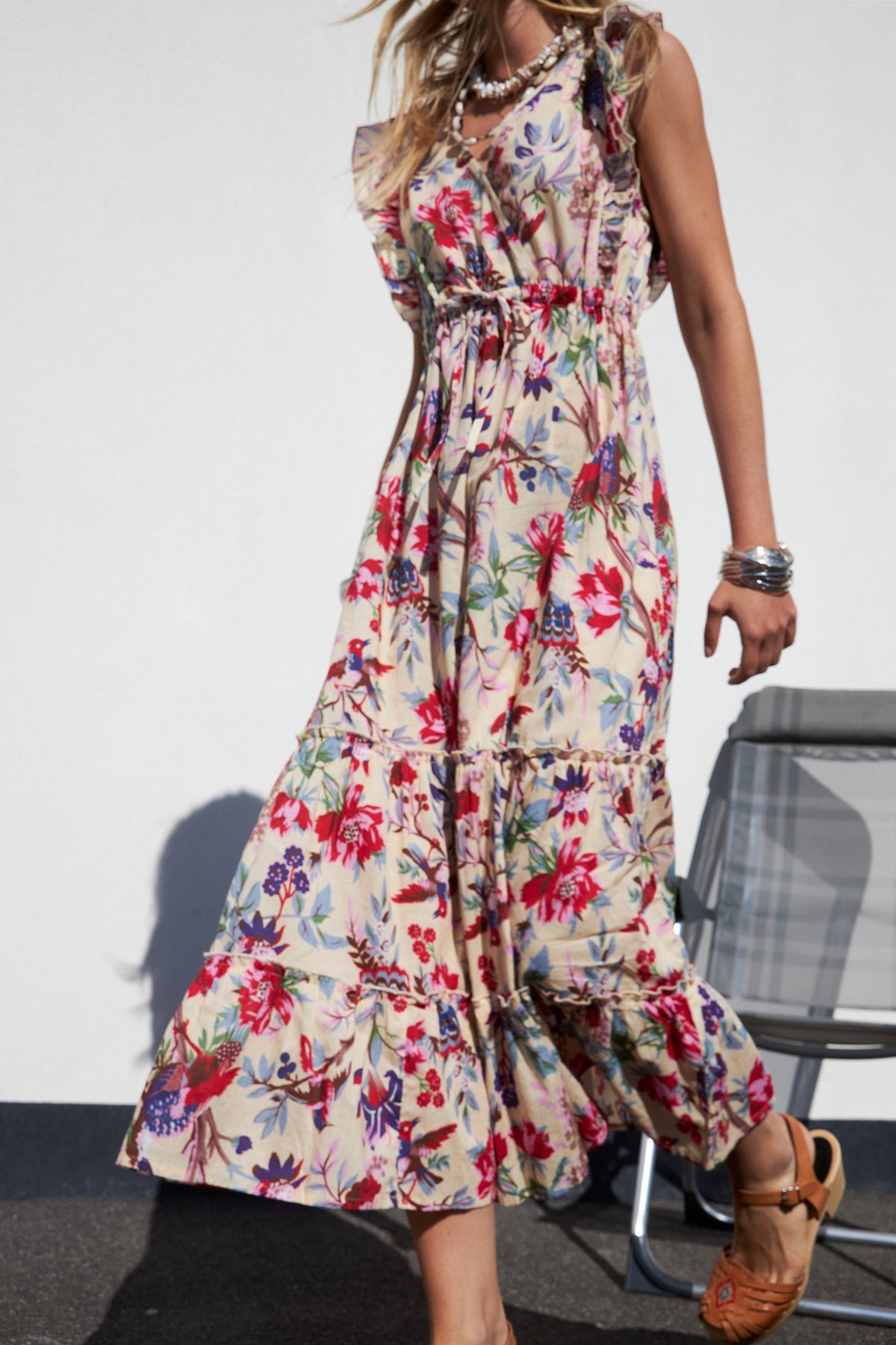 Lollys Laundry SamoLL Midi Kleid Dress Blumenmuster