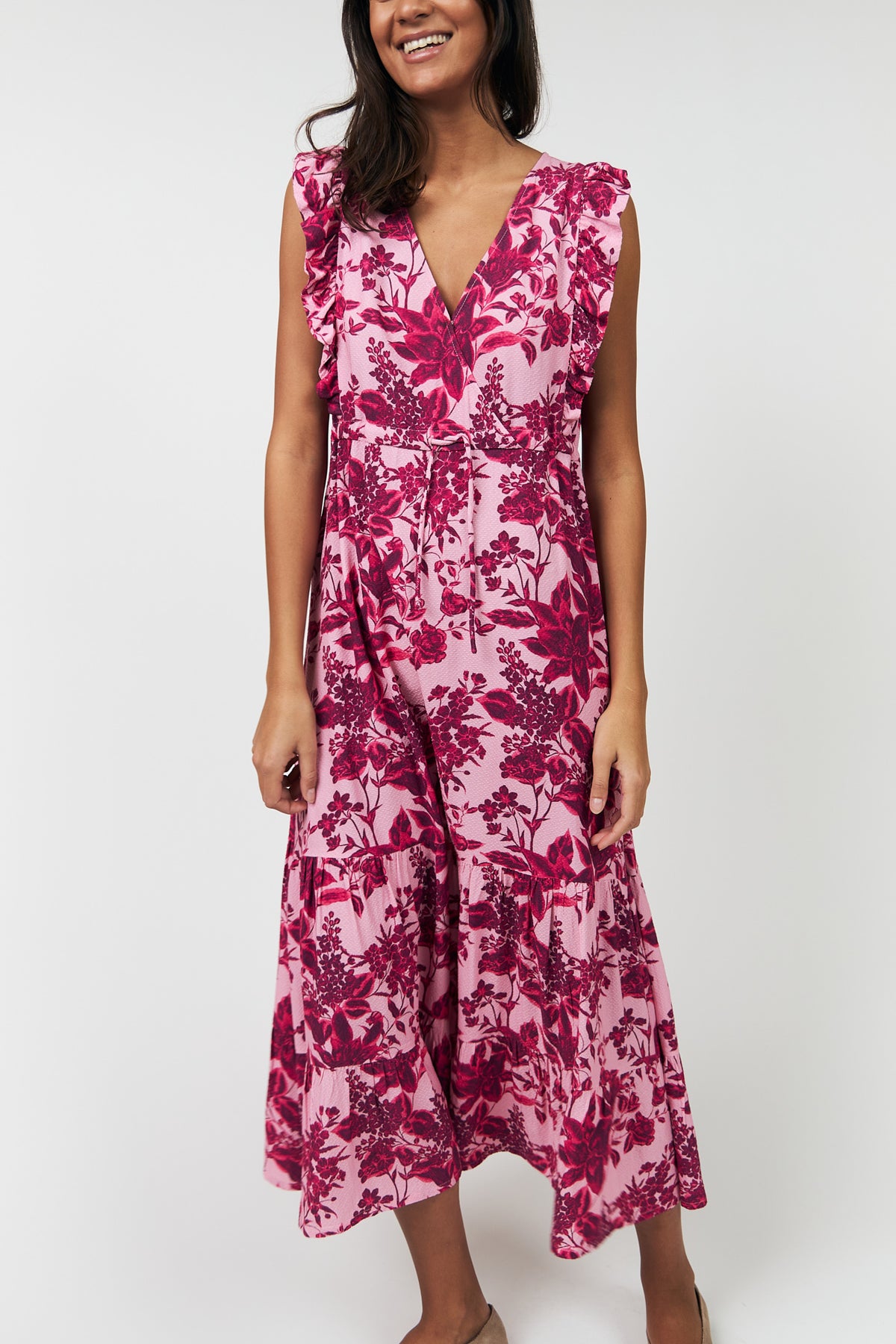 Lollys Laundry SamoLL Midi Kleid Dress Pink