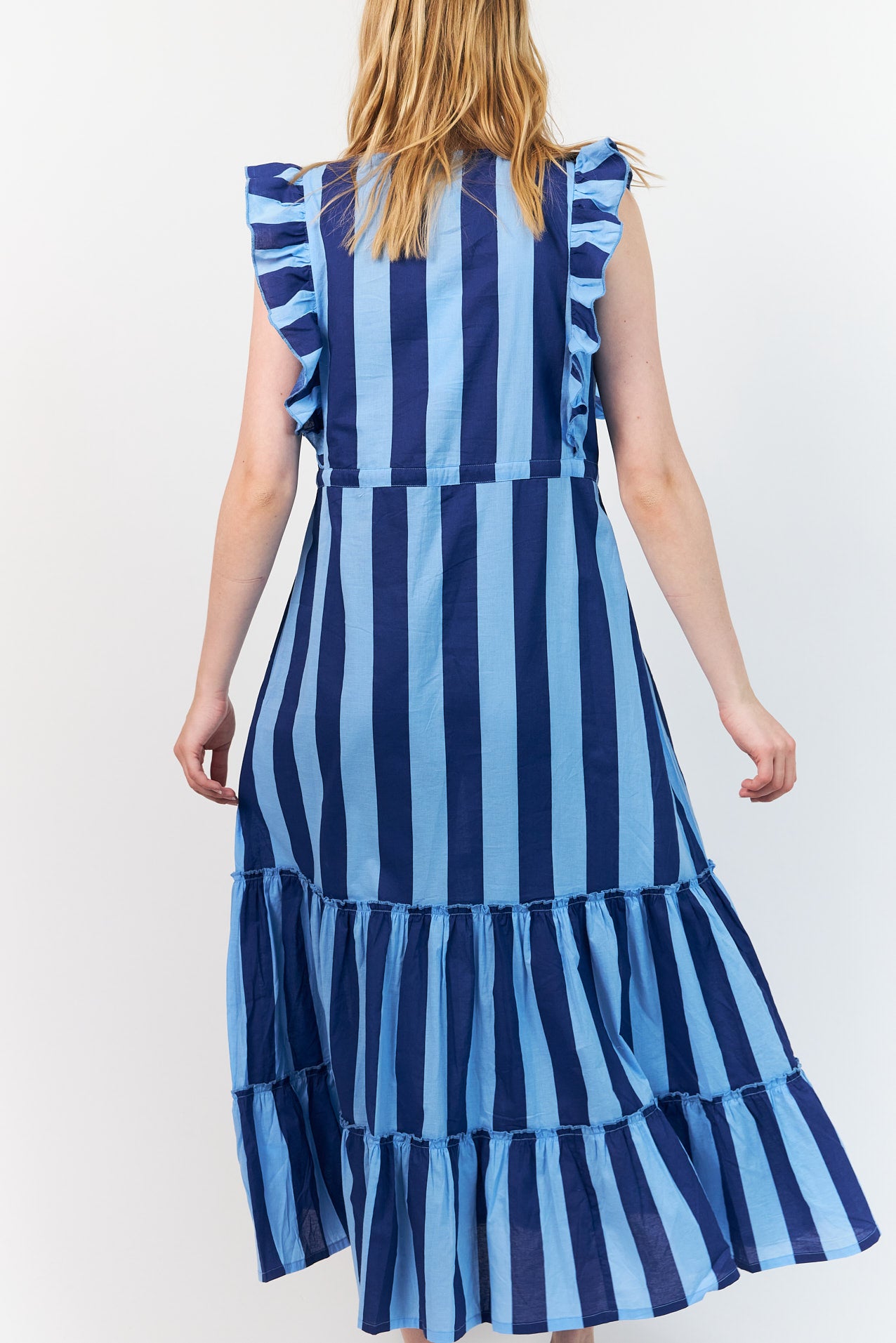 SamoLL Midi Kleid - Blau