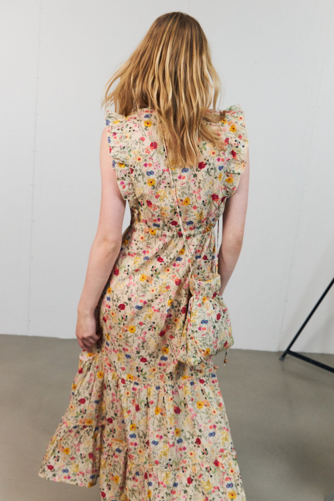 SamoLL Midi Kleid - Blumenmuster