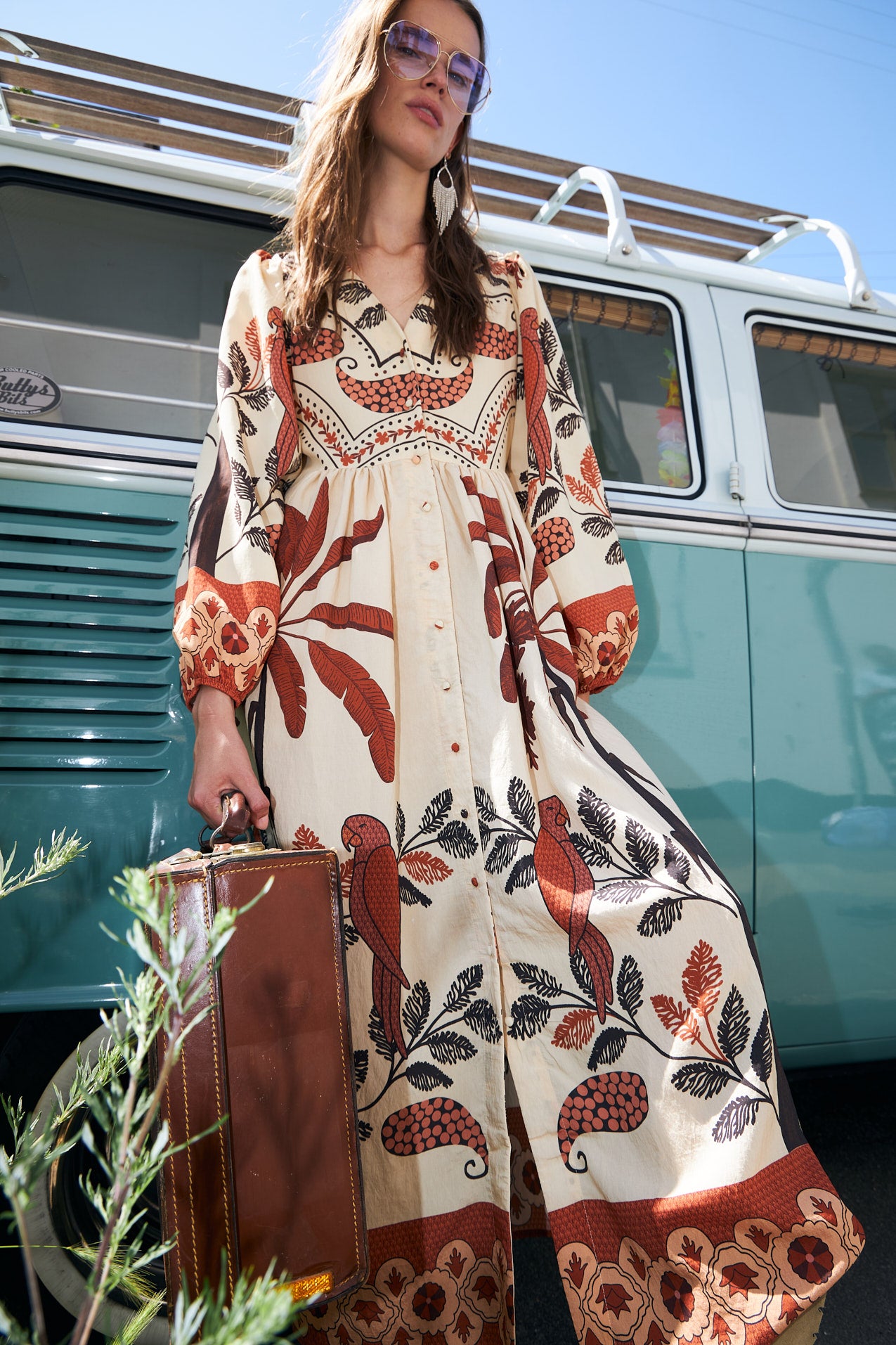 SaraiLL Maxi Kleid - Creme