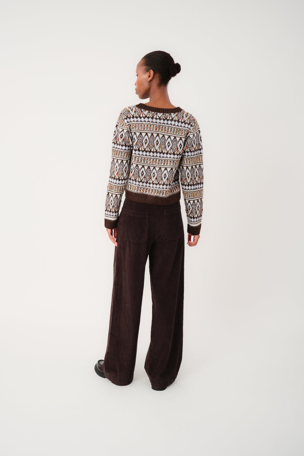 Lollys Laundry SaxoLL Strick Cardigan Cardigan Dunkelbraun