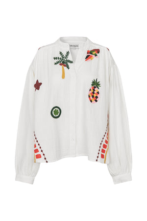 Lollys Laundry ScottieLL Bluse Shirt Creme