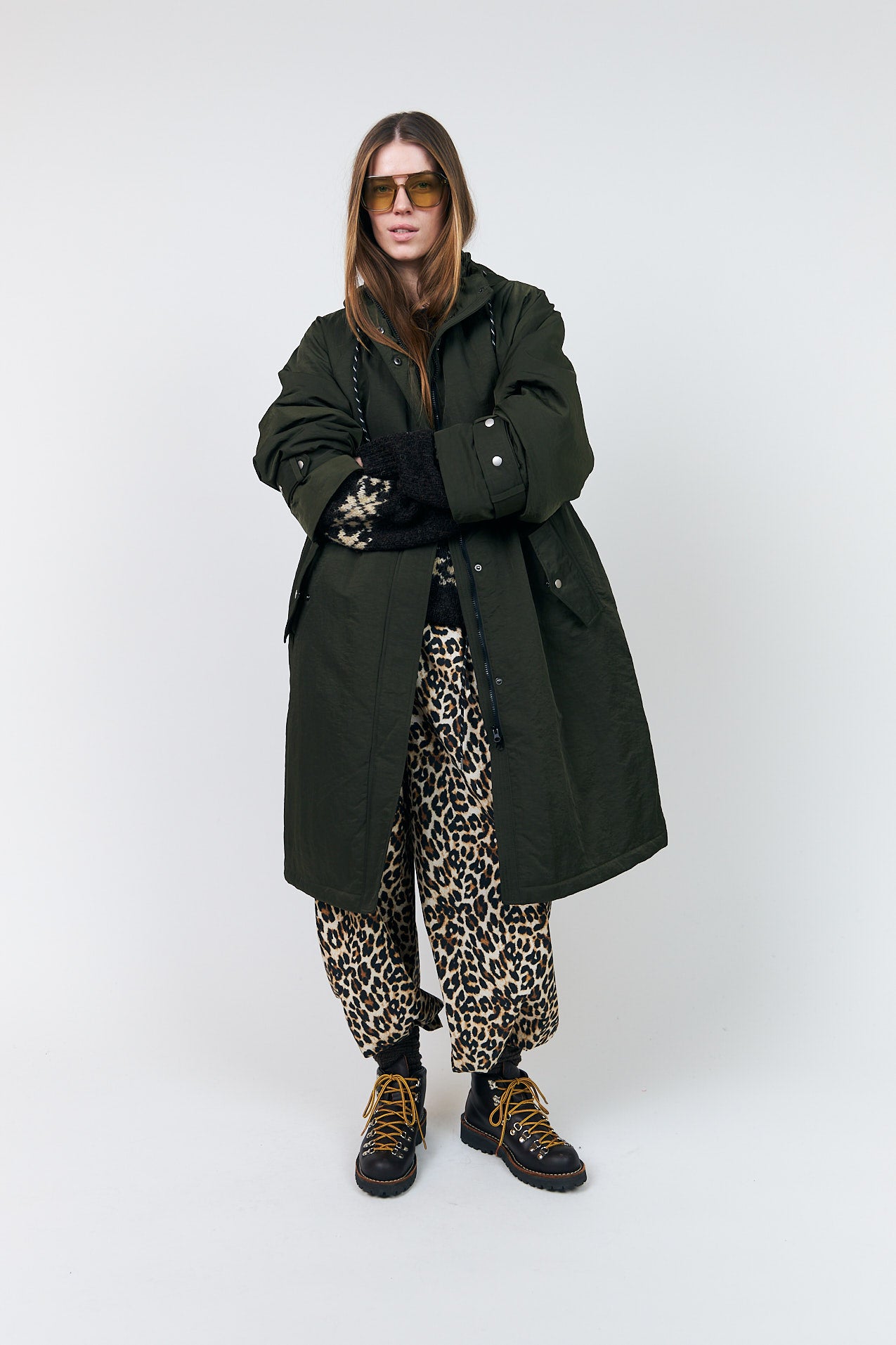 Lollys Laundry SheaLL Mantel Outerwear Dunkelgrün