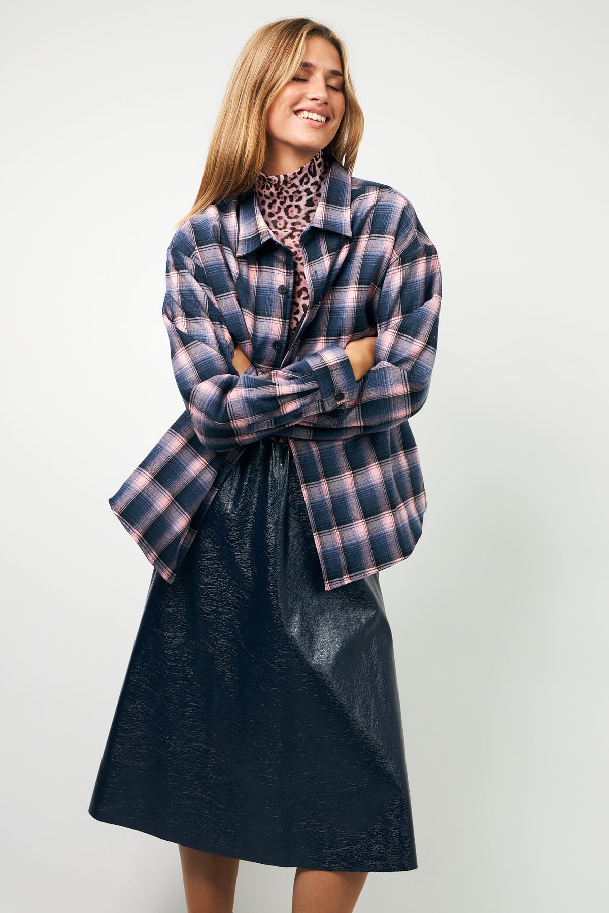 Lollys Laundry SigneLL Oversize Hemd Shirt Rosa