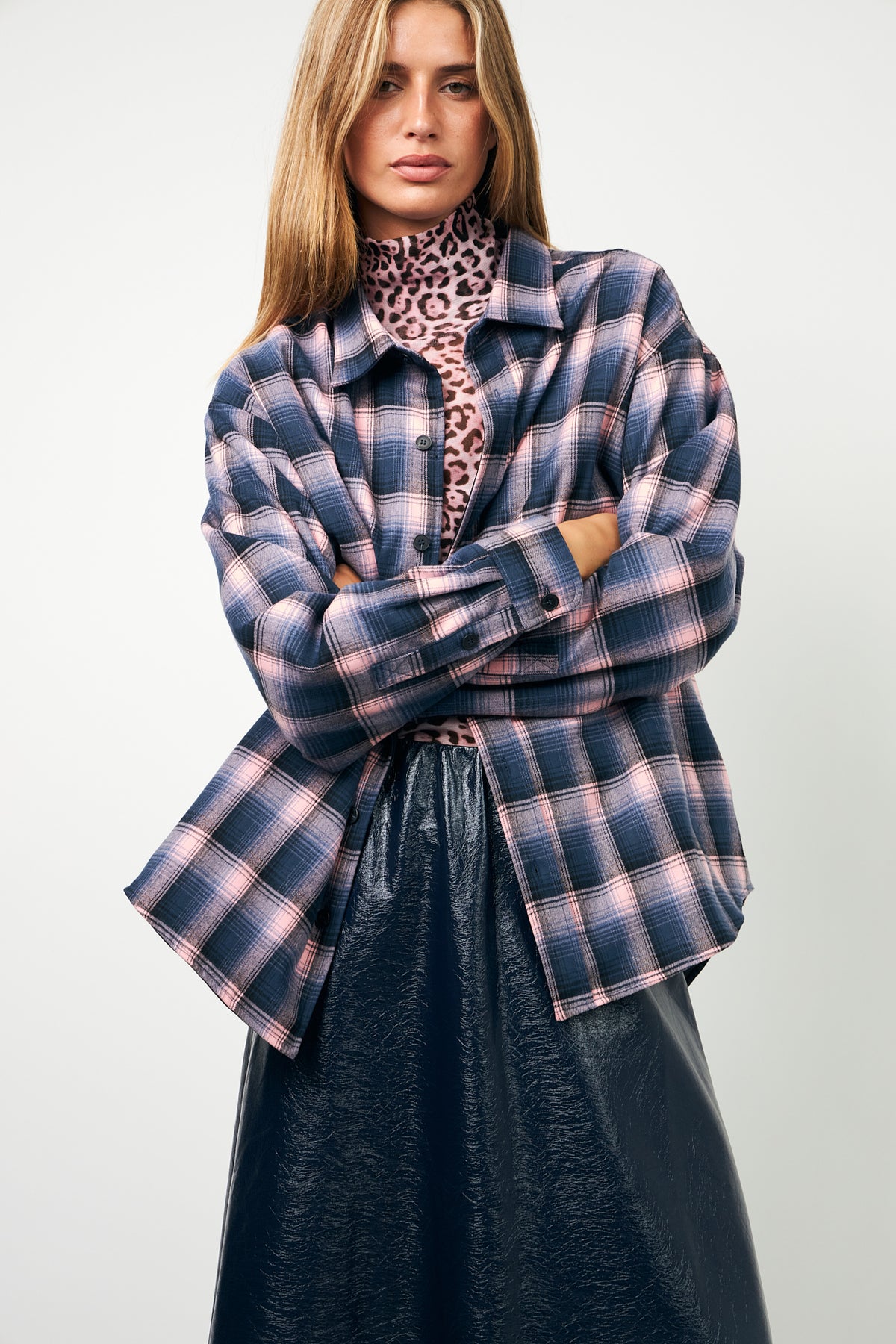 Lollys Laundry SigneLL Oversize Hemd Shirt Rosa