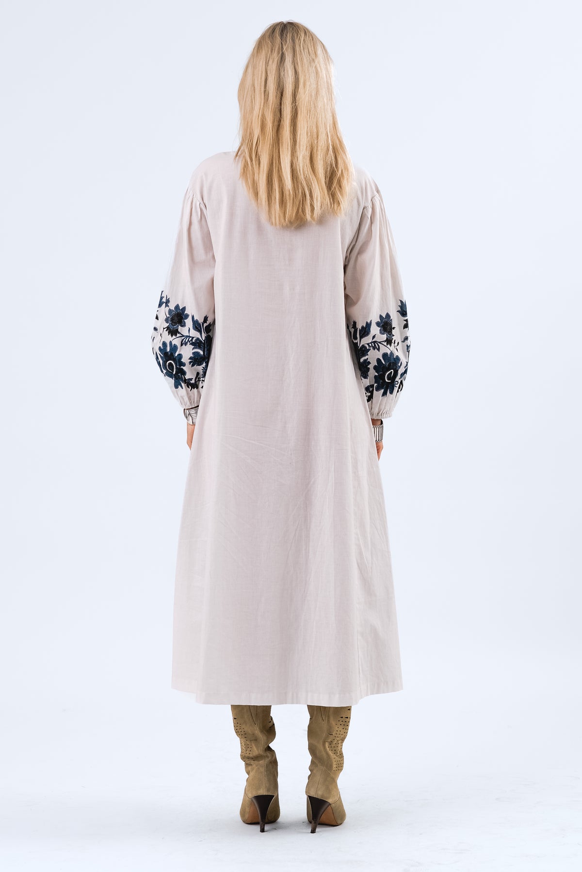 Lollys Laundry SiloLL Maxi Kleid 3/4 Dress Creme