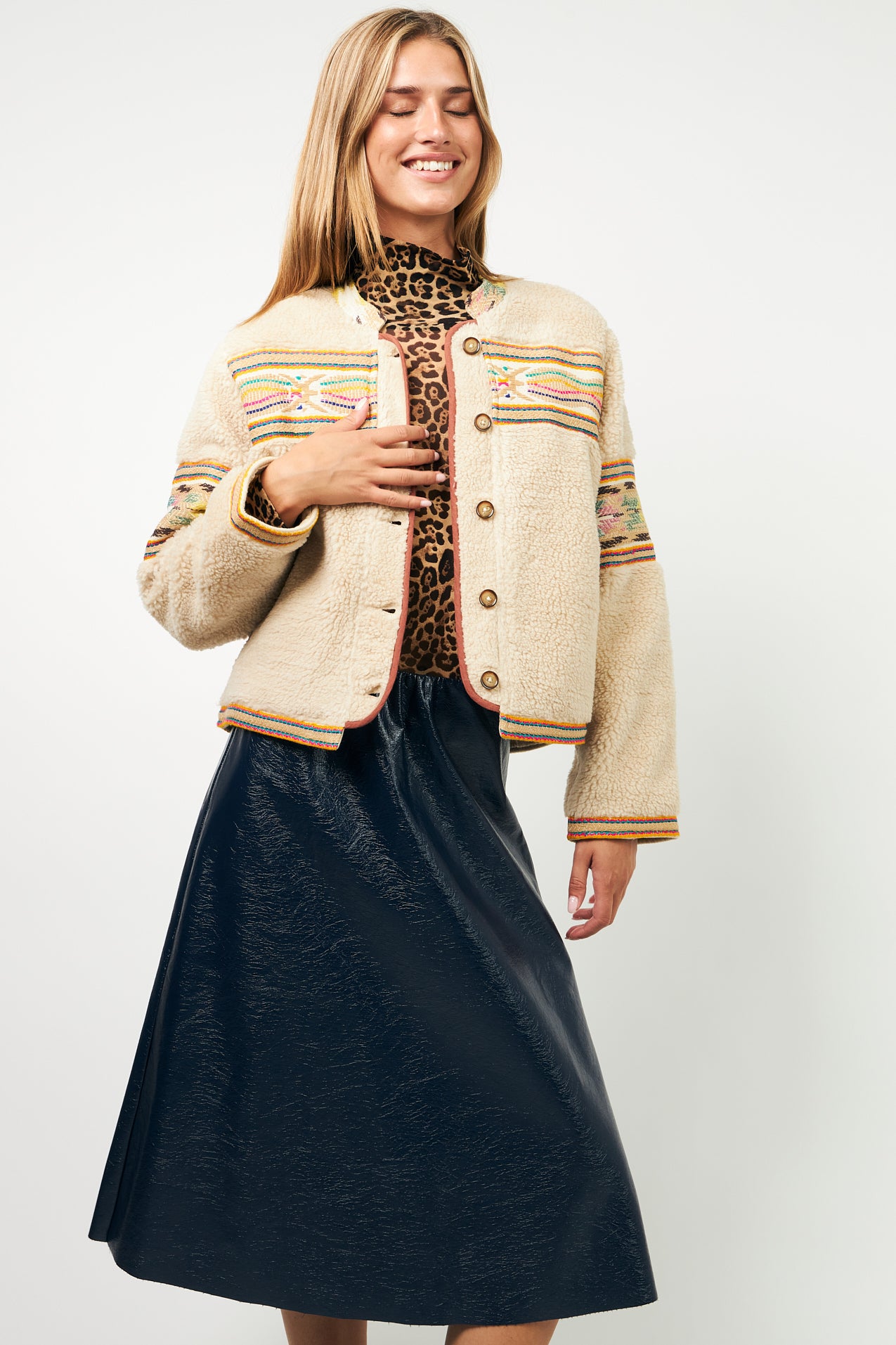 SiriLL Teddy Jacke - Beige