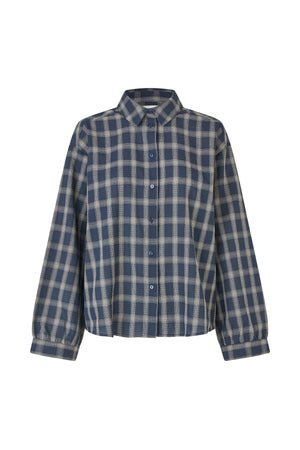 Lollys Laundry SivLL Hemdbluse Shirt Dunkelblau