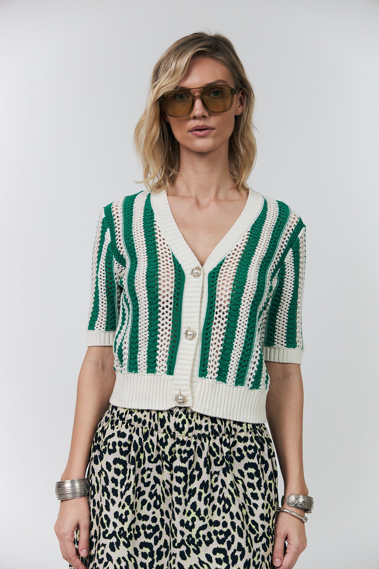 SivaLL Strickjacke - Green