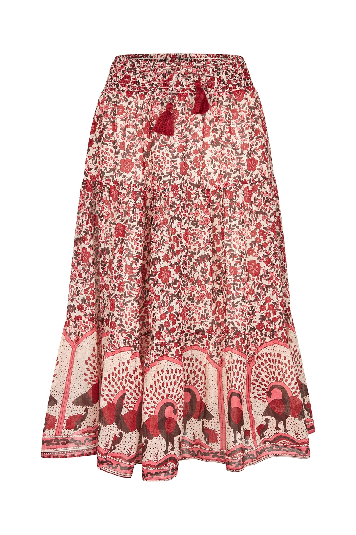 Lollys Laundry SunnyLL Midi Rock Skirt Rot
