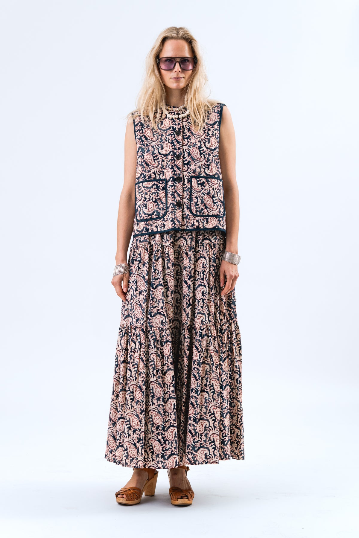 Lollys Laundry SunsetLL Maxi Rock Skirt Grafikprint