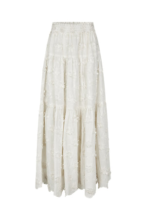 Lollys Laundry SunsetLL Maxi Rock Skirt Creme