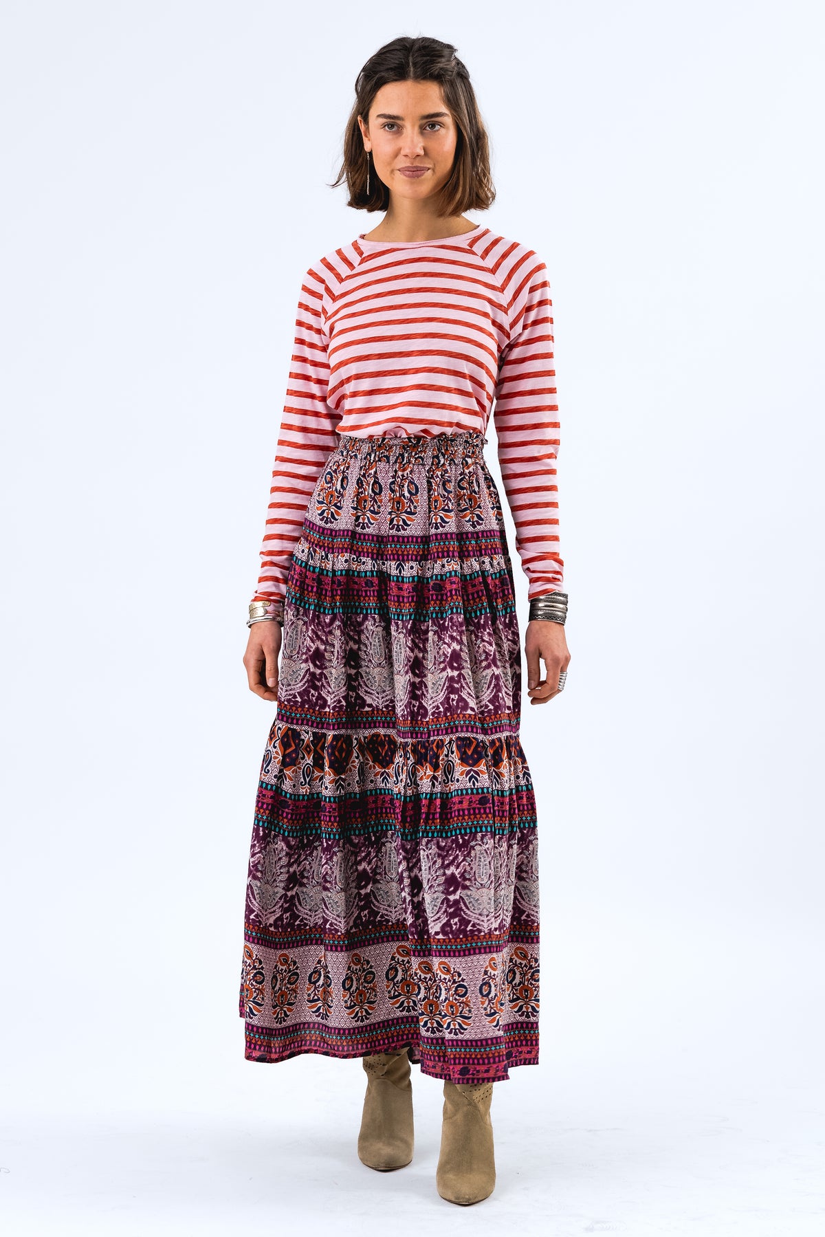 Lollys Laundry SunsetLL Maxi Rock Skirt Blumenmuster
