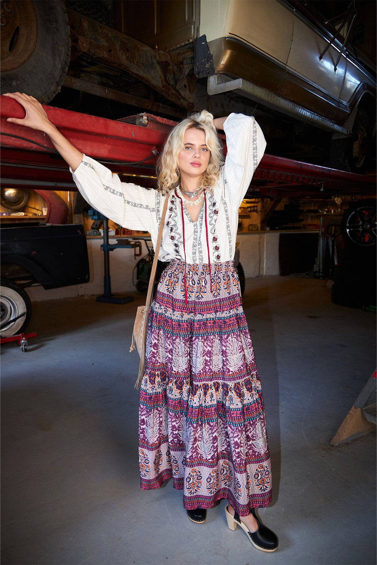 Lollys Laundry SunsetLL Maxi Rock Skirt Blumenmuster