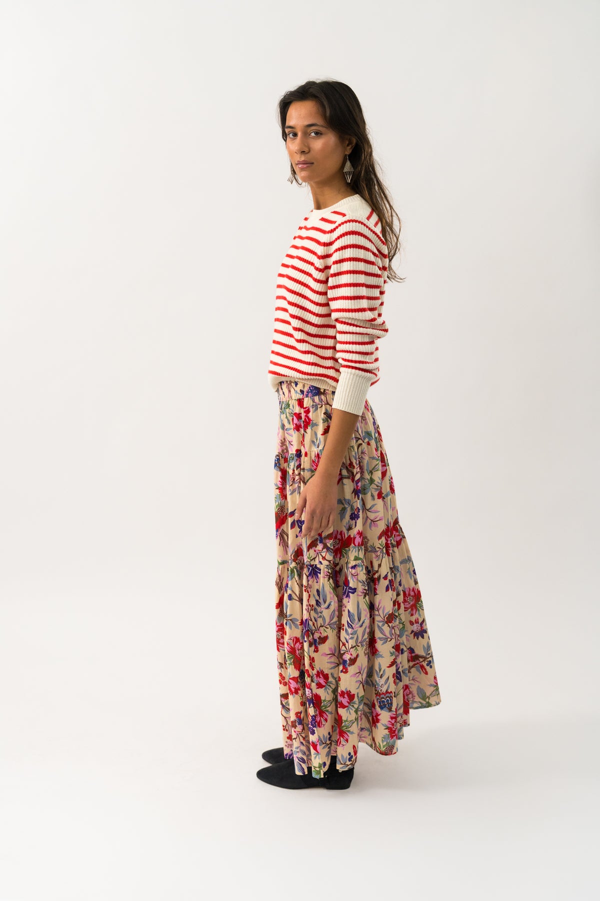 Lollys Laundry SunsetLL Maxi Rock Skirt Blumenmuster
