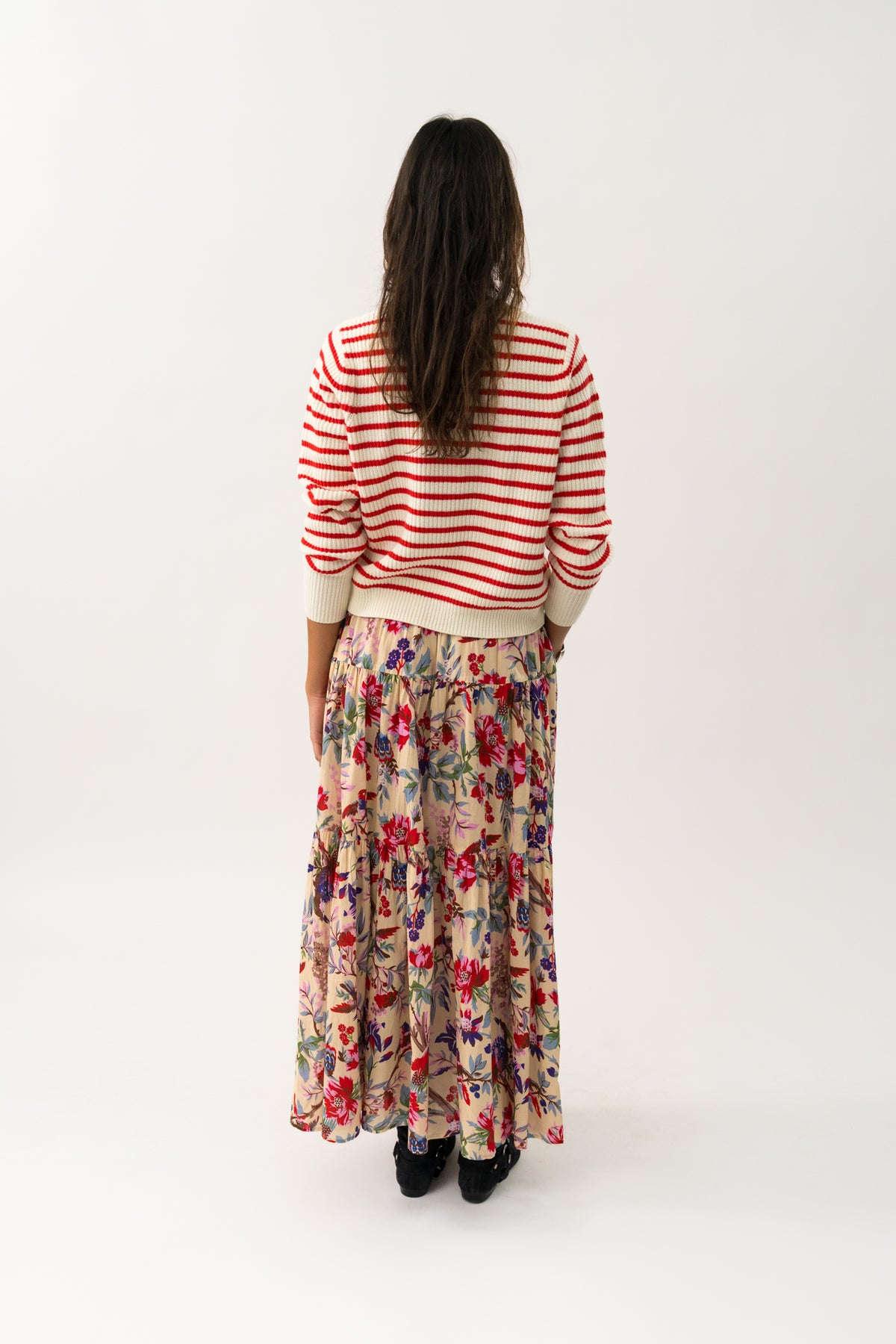 Lollys Laundry SunsetLL Maxi Rock Skirt Blumenmuster
