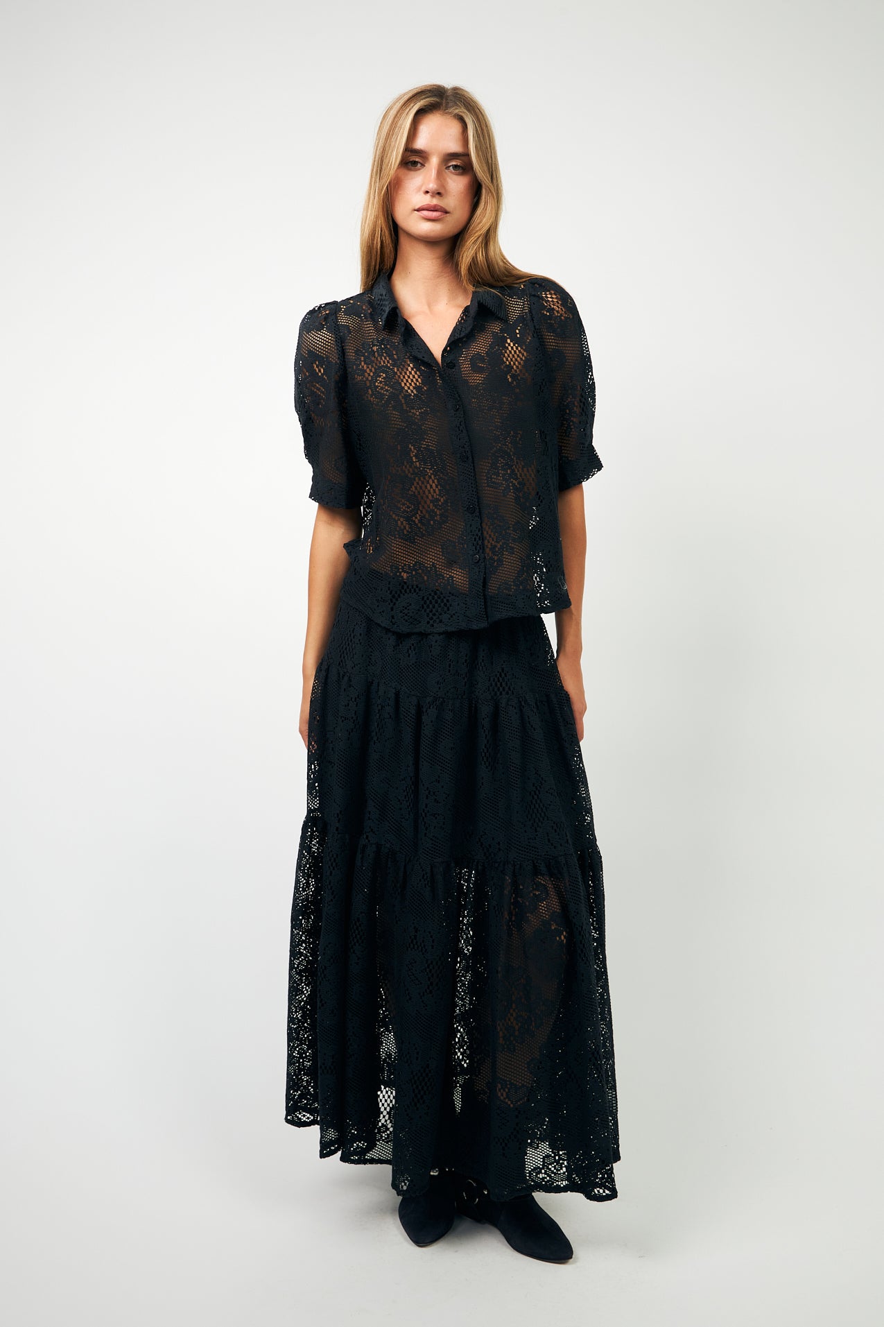 SunsetLL Maxi Rock - Dark Navy