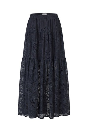 Lollys Laundry SunsetLL Maxi Rock Skirt Navy