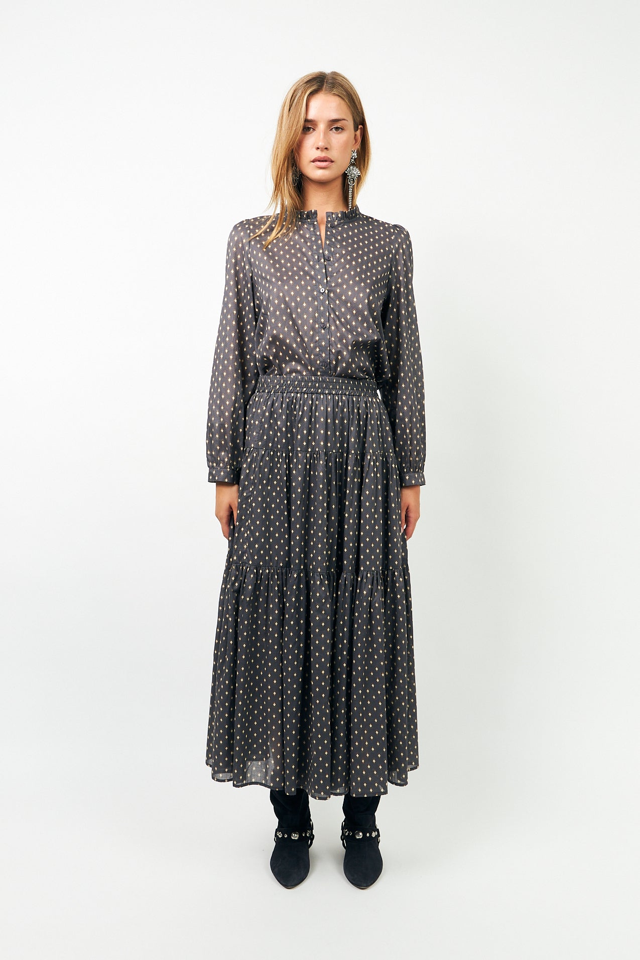 SunsetLL Maxi Rock - Dark Blue