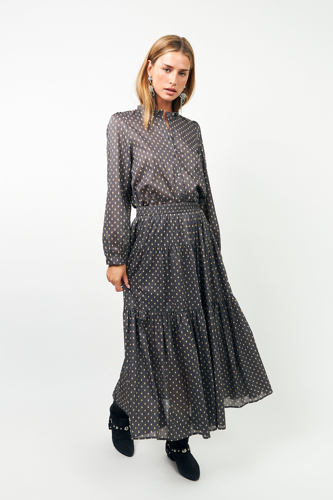 SunsetLL Maxi Rock - Dark Blue