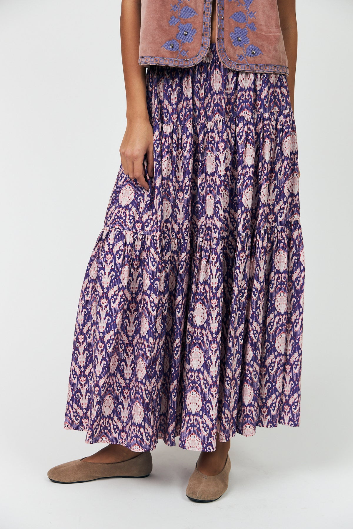 Lollys Laundry SunsetLL Maxi Rock Skirt Grafikprint
