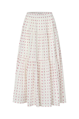 Lollys Laundry SunsetLL Maxi Rock Skirt Creme