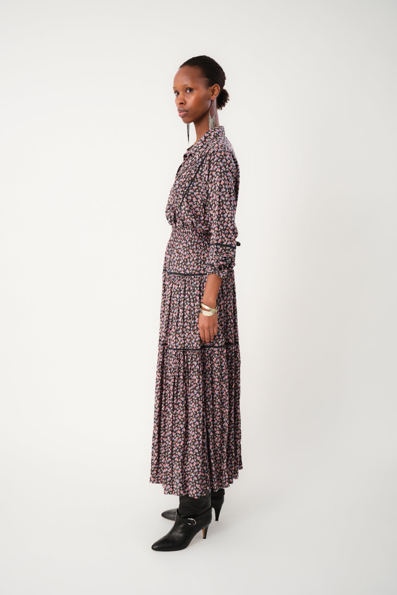 Lollys Laundry SunsetLL Maxi Röcke Skirt 18 Washed Black