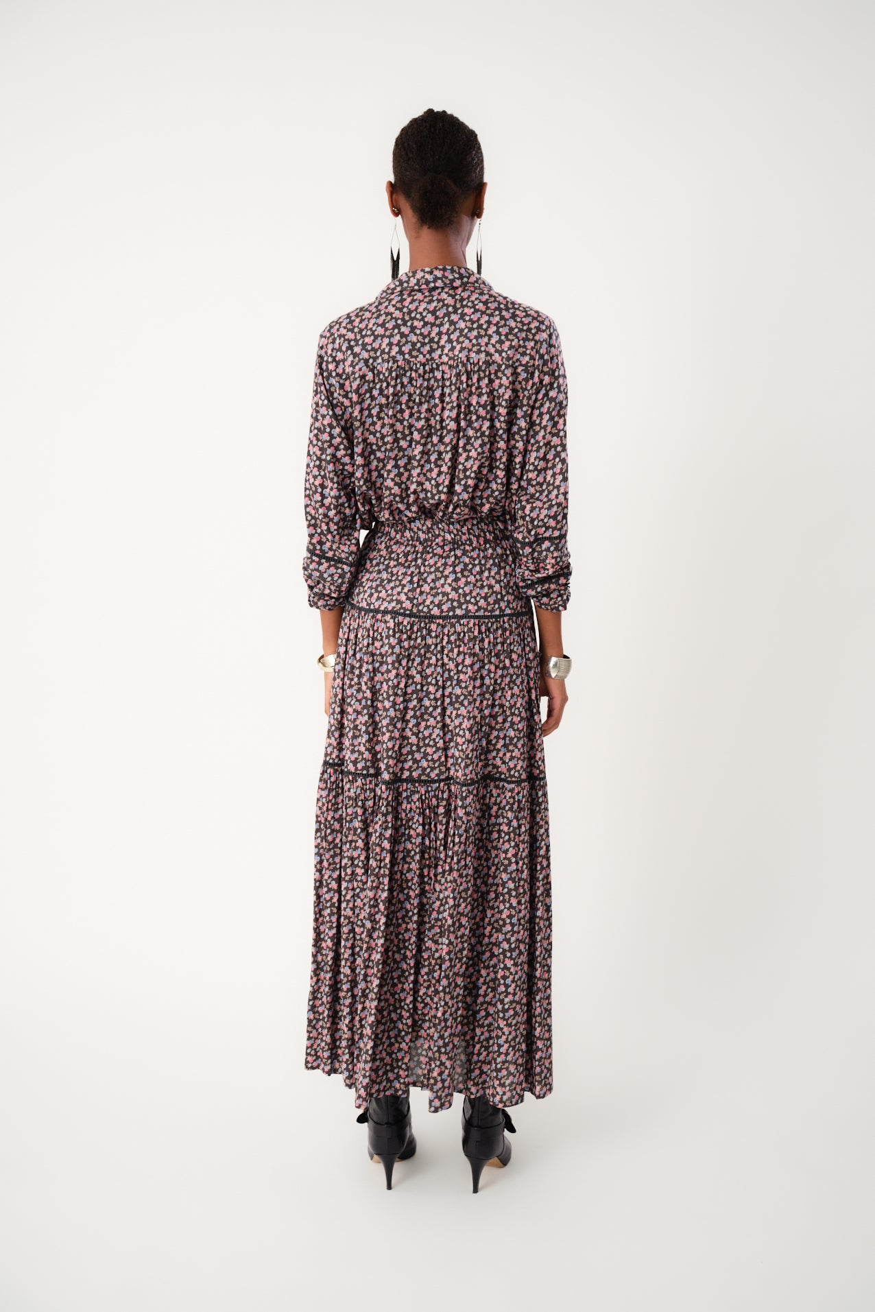 Lollys Laundry SunsetLL Maxi Röcke Skirt 18 Washed Black