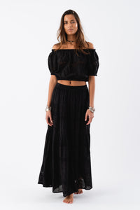 SunsetLL Maxi Skirt - Black