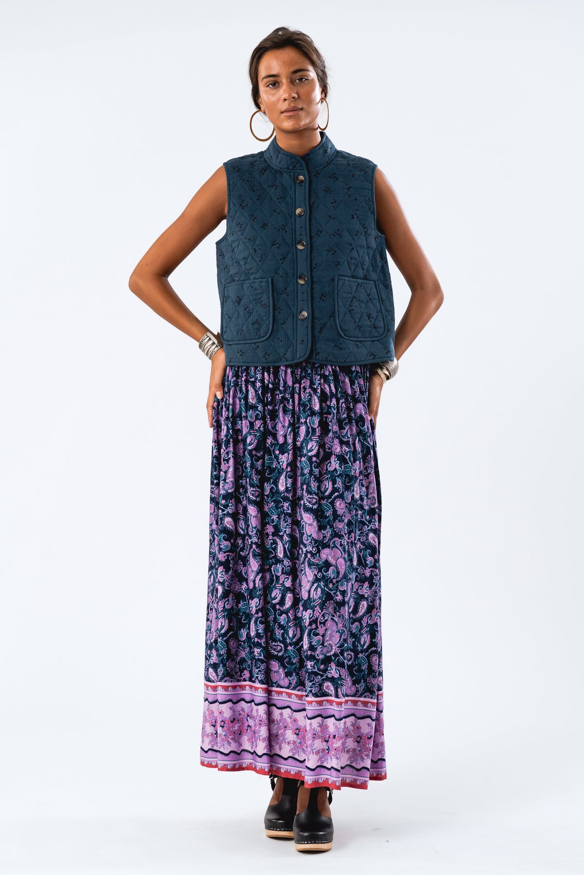 Lollys Laundry SunsetLL Maxi Skirt Skirt Blumenmuster