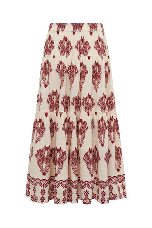 Lollys Laundry SunsetLL Maxi Rock Skirt Creme