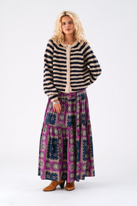 Sunset Maxi Skirt - Dark Blue