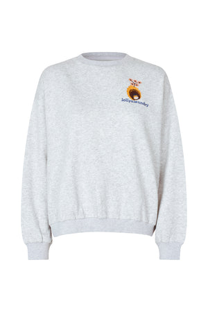 Lollys Laundry SydneyLL Sweatshirt Sweatshirt Hellgrau Melange