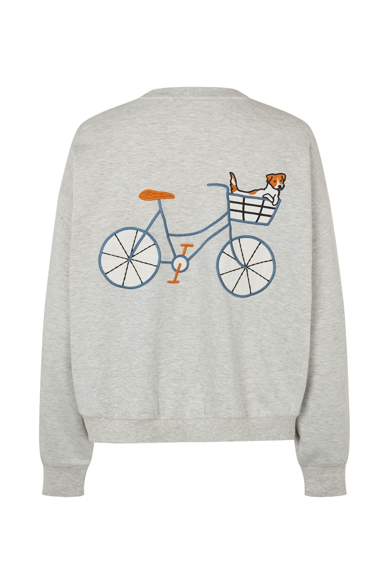 Lollys Laundry SydneyLL Sweatshirt Hund Sweatshirt Hellgrau Melange