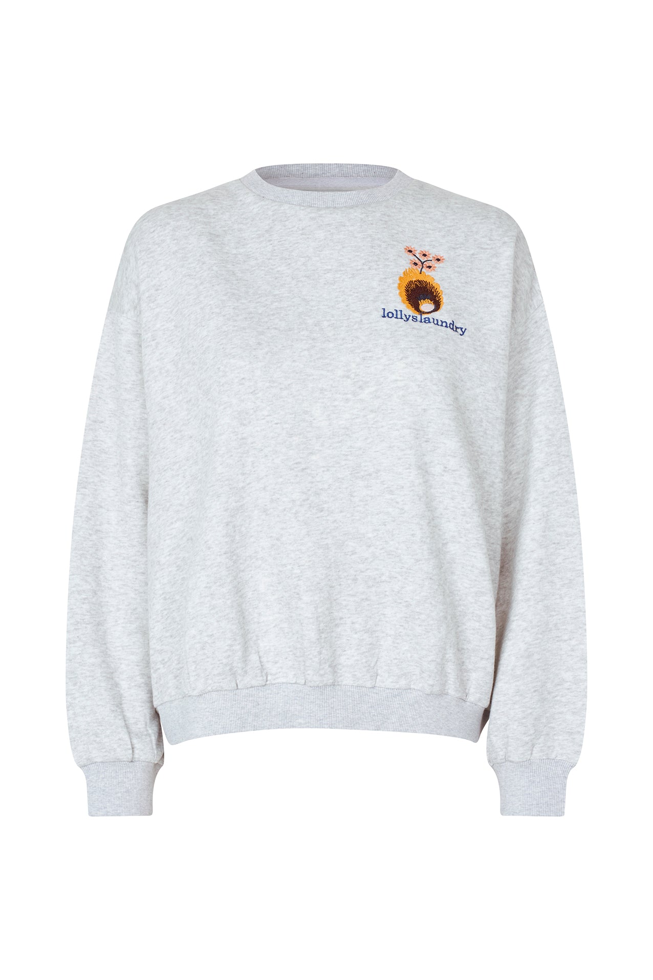 Lollys Laundry SydneyLL Sweatshirt LS Sweatshirt 13 Light Grey Melange