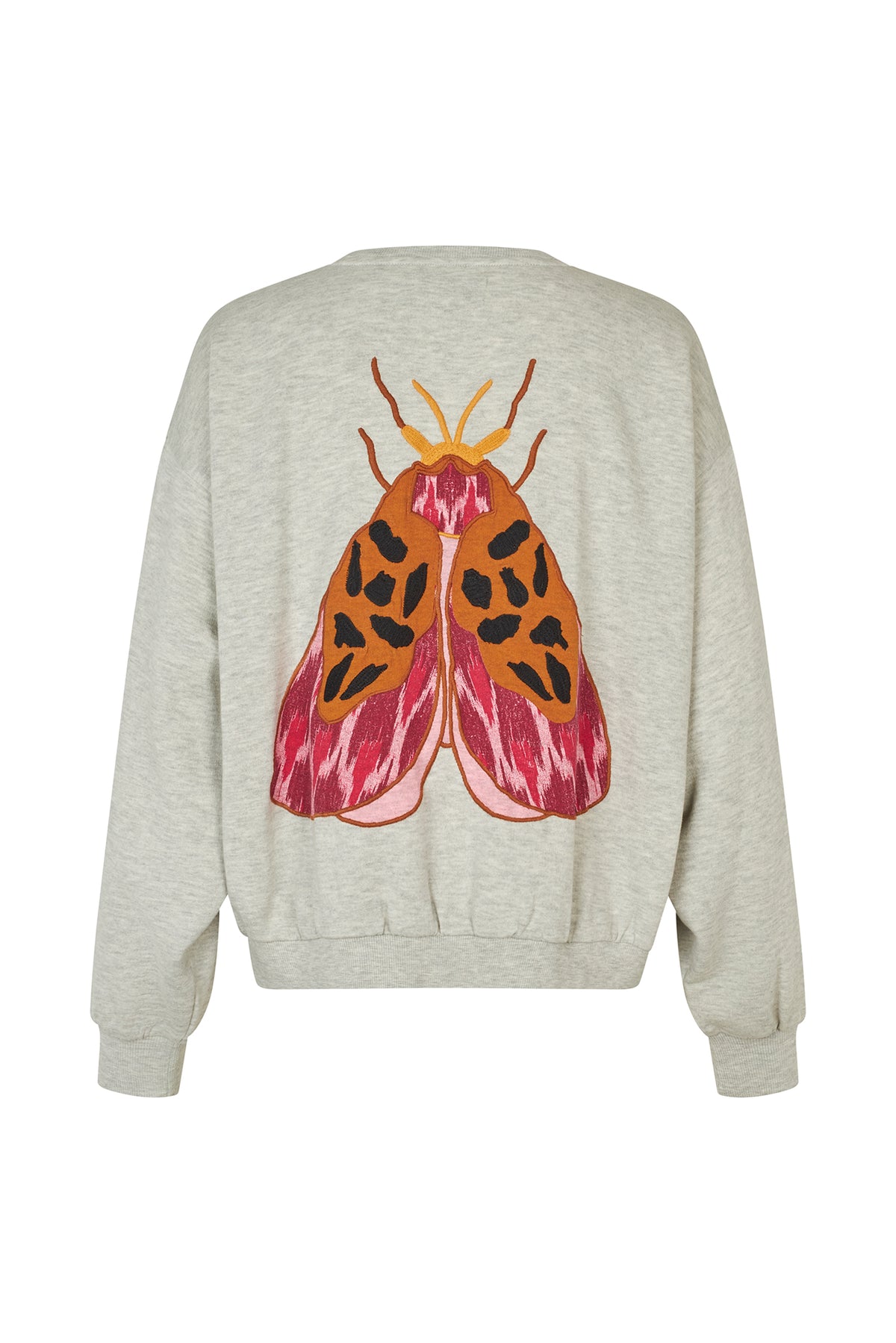 Lollys Laundry SydneyLL Sweatshirt Schmetterling Sweatshirt Hellgrau Melange