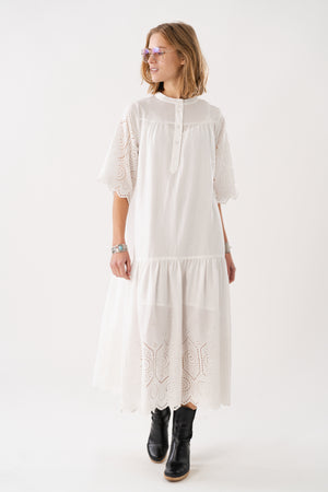 TimorLL Midi Dress SS - White