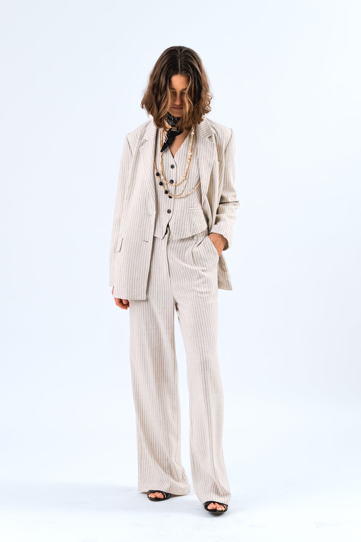 Lollys Laundry TorinoLL Weste Vest Creme