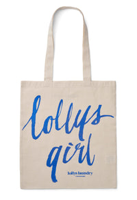 Tote Bag - Lollys Girl - Neon Blue