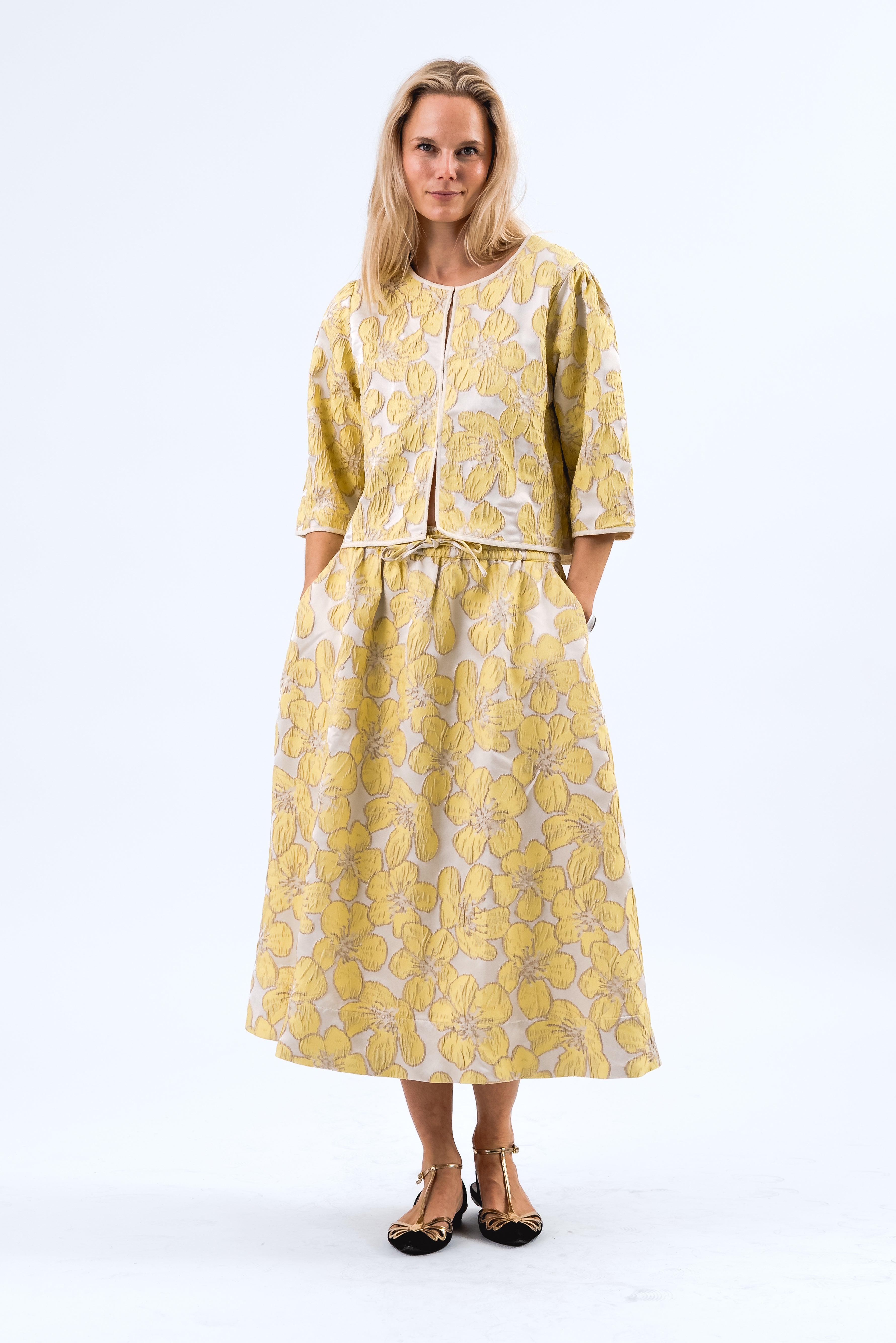 TrineLL kurze Jacke 3/4 - Light Yellow