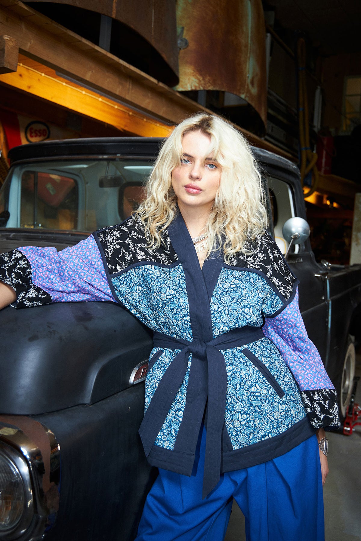 Lollys Laundry TristyLL Jacke Kimono Blau
