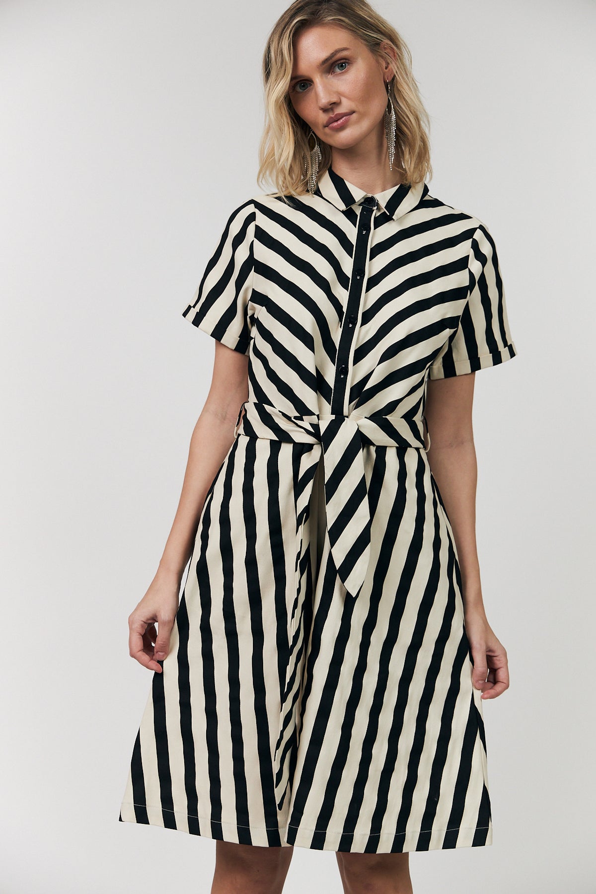 Lollys Laundry TulleLL Midi Hemdkleid Dress Schwarz
