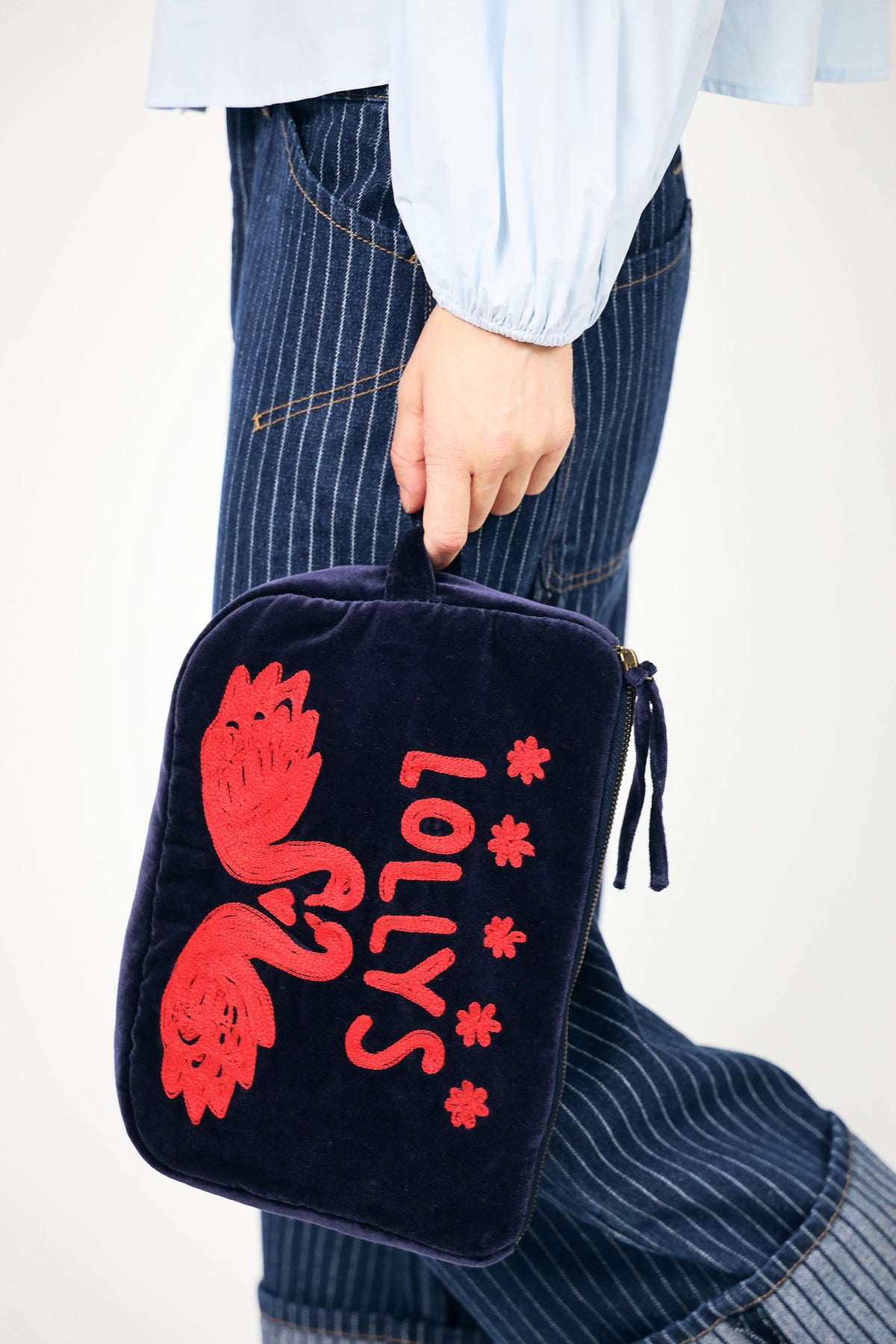 Lollys Laundry TuthieLL Clutch Tasche Bag Dunkelblau