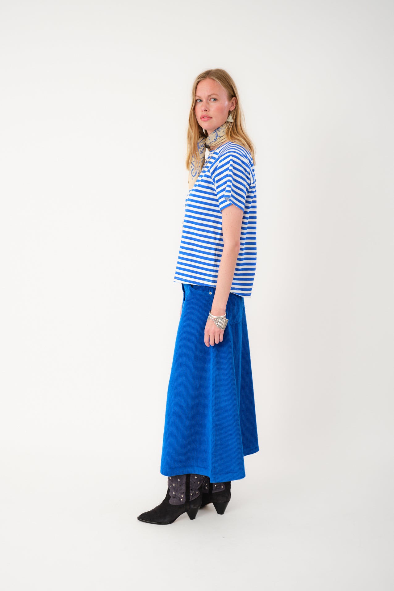 Lollys Laundry UnaLL Maxi Röcke Skirt 97 Neon Blue
