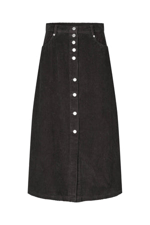 Lollys Laundry UnaLL Maxi Röcke Skirt Dunkelbraun