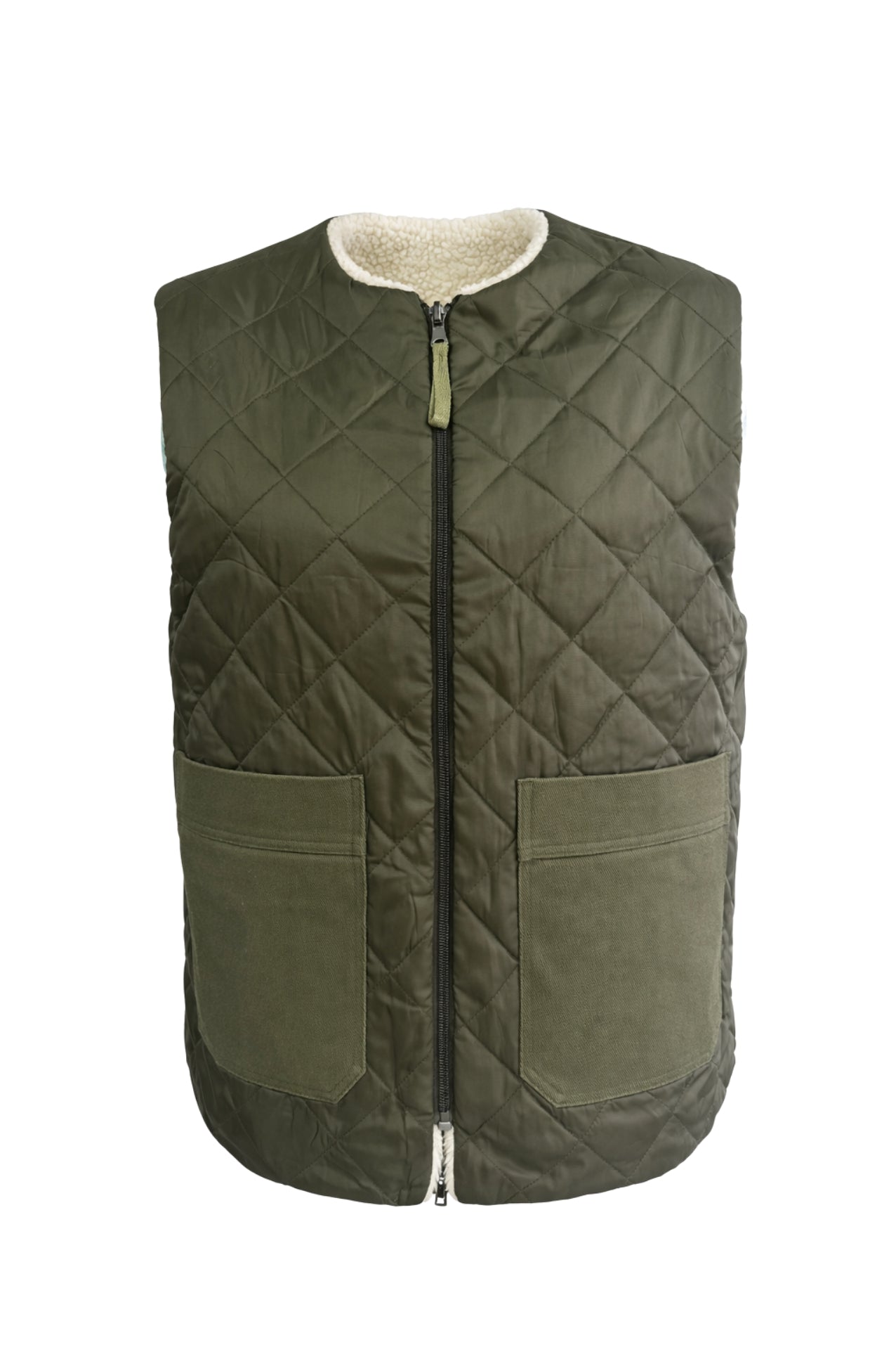 Lollys Laundry UnityLL Weste Outerwear Dunkelgrün