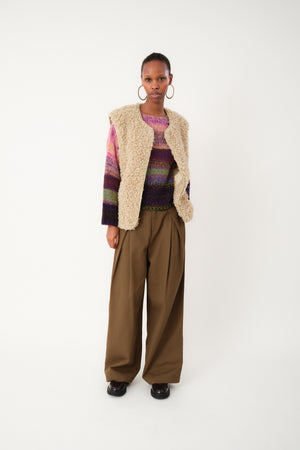 Lollys Laundry VadaLL Weste Vest 04 Sand